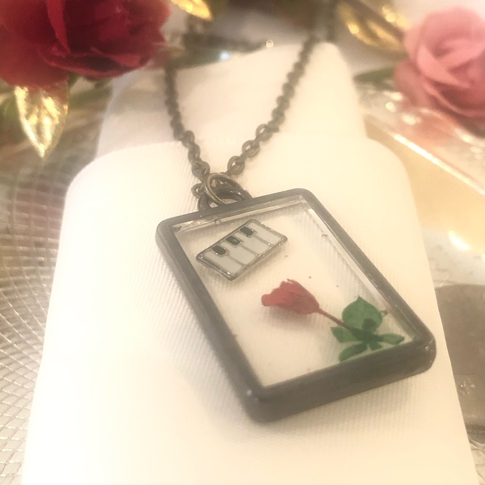 Resin Flower Pendant